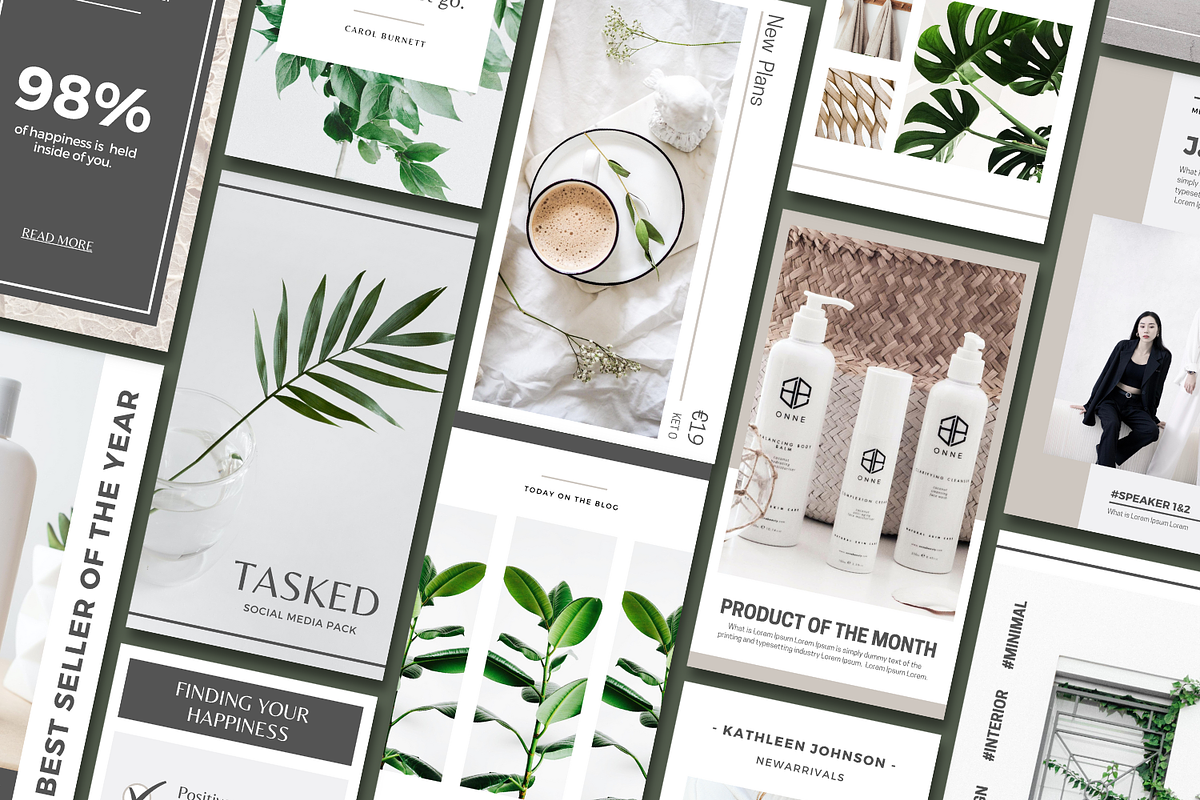 CANVA | Tasked Social Media Pack, a Social Media Template by 9inchideas (Photo 5 of 8)