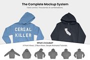 Gildan 18500 Mockups, a Hoody Mockup by Photific (Thumbnail 3 of 6)
