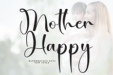 Mother Happy | Script Font
