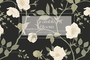 Bramble Bloom Seamless Pattern