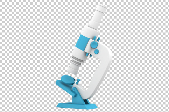 Microscope 3D Render Png