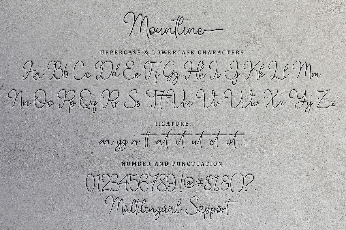 Mountline - Script Font, a Script Font by alifryanzulfikar (Photo 7 of 8)