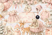 Winter Snowflake Baby Clipart, a Decorative Illustration by BigCakeBee (Thumbnail 1 of 4)
