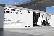 Construction Banner Mockup, an Advertising Mockup by Permadi Creative (Thumbnail 5 of 5)