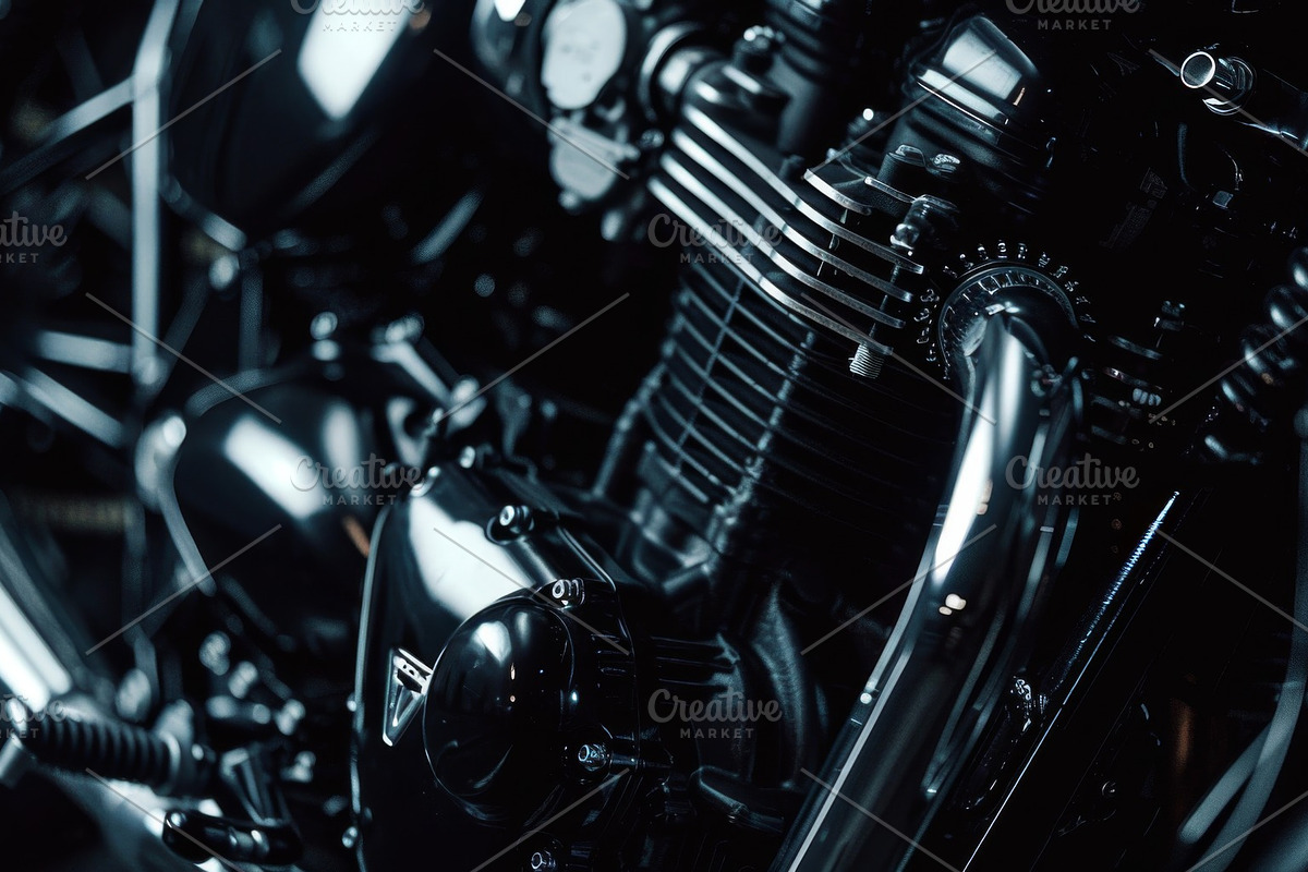 31 Motorcycle engines, a Transportation Photo by Handmadefont (Photo 12 of 33)