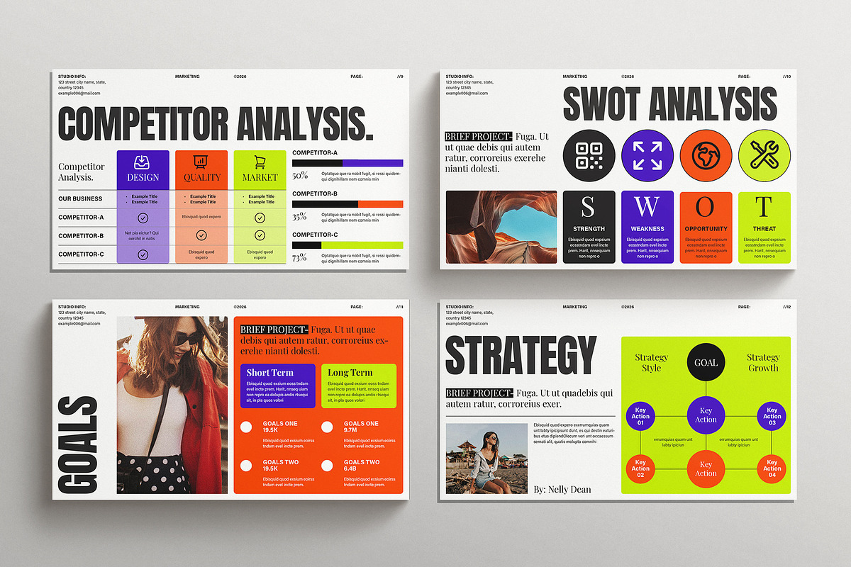 Marketing Plan Presentation Template, a Presentation Template by E-Type (Photo 4 of 5)