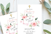 Christening Invitation Template, an Invitation Template by DreamsClipArt (Thumbnail 2 of 4)