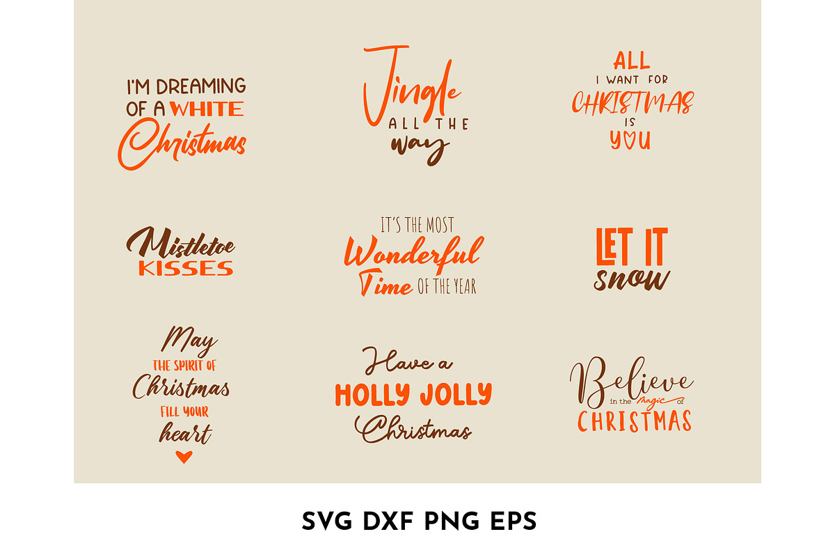 36 Minimalist Christmas Quotes SVG, an Object Graphic by AvaAva (Photo 22 of 22)