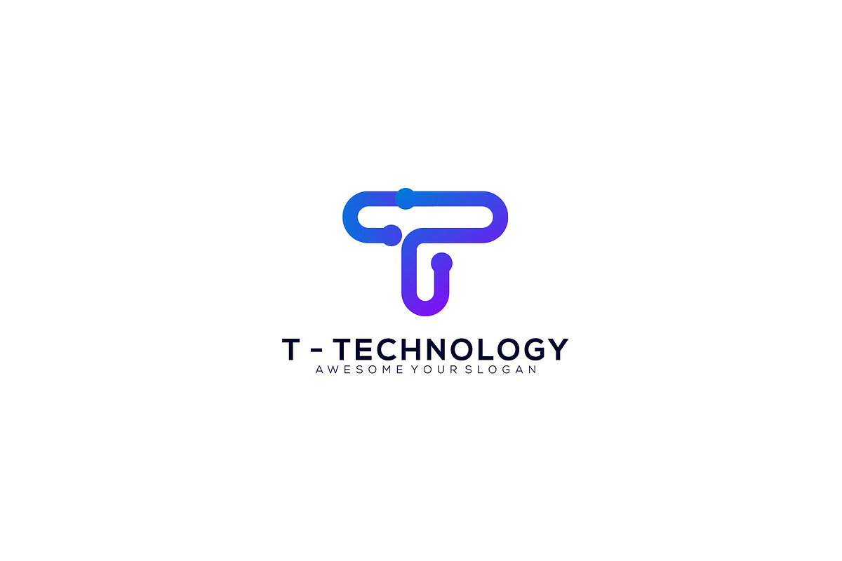 Circuit Digital Technology Letter T, a Branding & Logo Template by OmerStudio