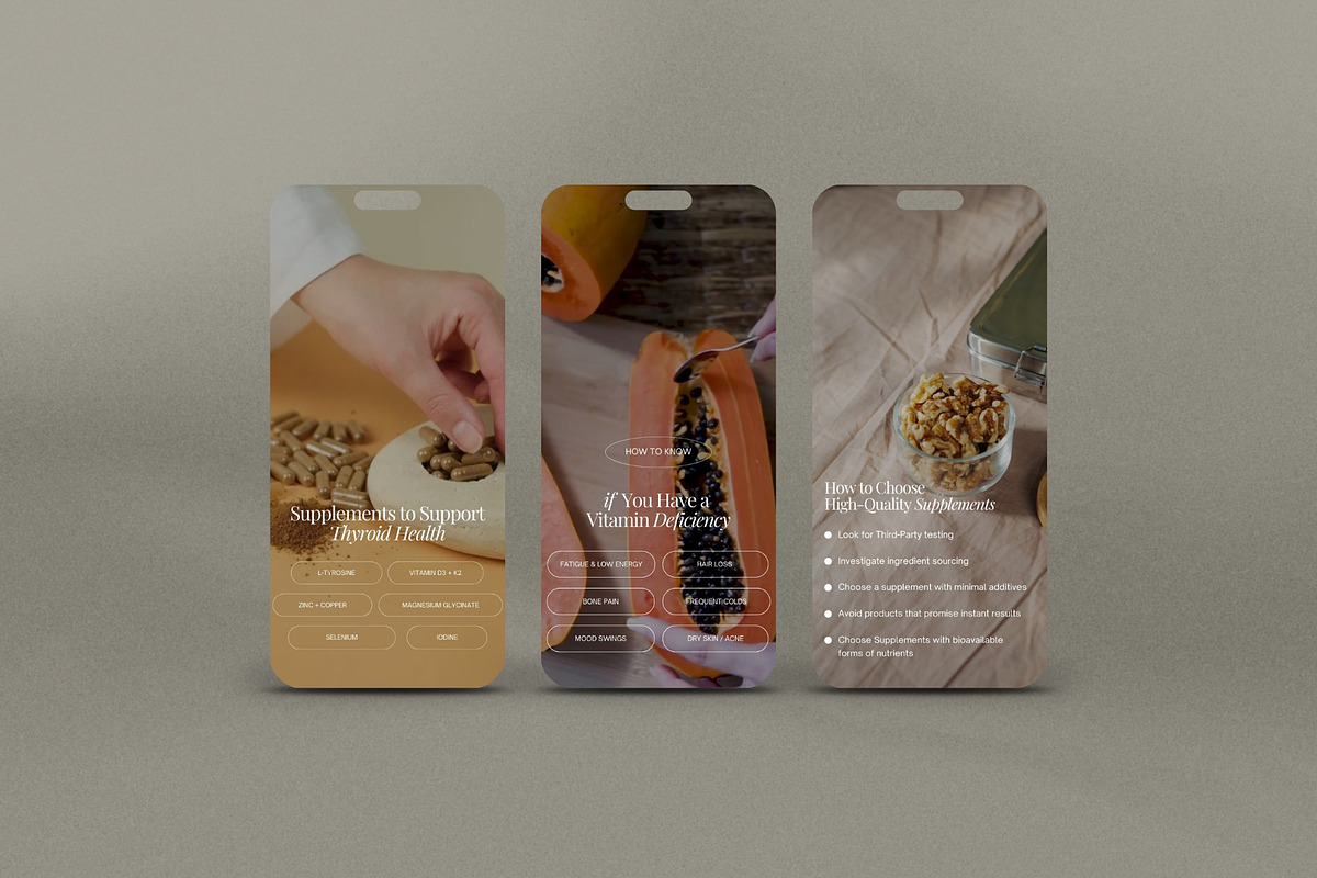 Supplements and Vitamins Templates, a Social Media Template by Terraa Studio Design (Photo 4 of 8)