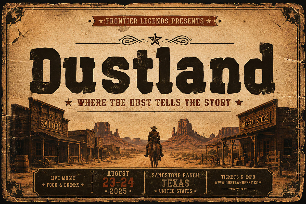 Dustland - Dustland is a bold, a Slab Serif Font by Wow Magic (Photo 3 of 4)