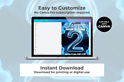 2nd Birthday Canva Invitation, an Invitation Template by M9 Design (Thumbnail 3 of 4)