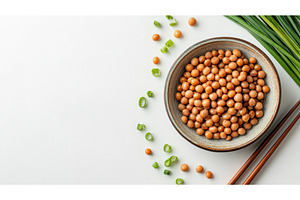 Healthy Fermented Soybeans in a Bowl, a Photo by Rodica Ciorba