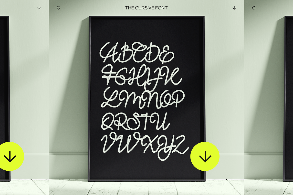 THE CURSIVE FONT, a Font by THE BOLD FONT. (Photo 2 of 9)