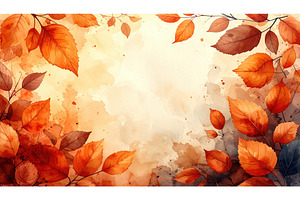 Warm autumn watercolor background, a Nature Photo by Igor Tichonow