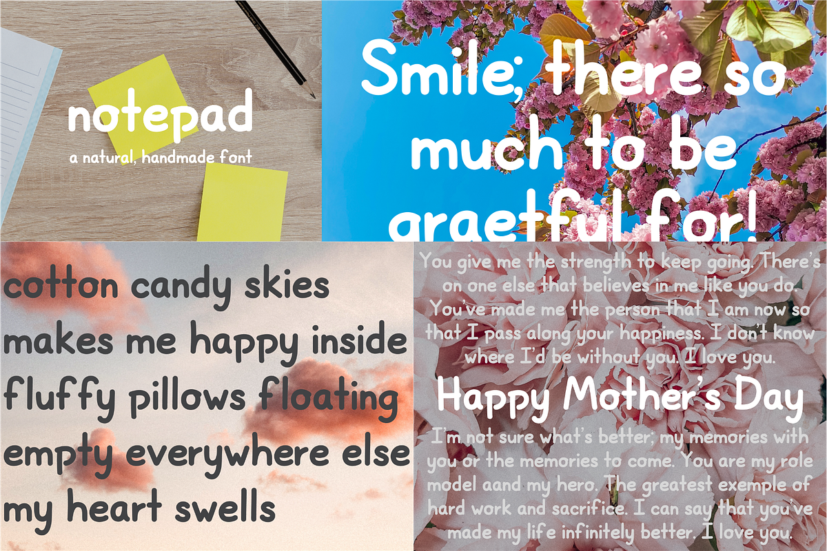 19 Font Bundle with Extended Glyphs, a Handwritten Font by noonsun (Photo 15 of 21)