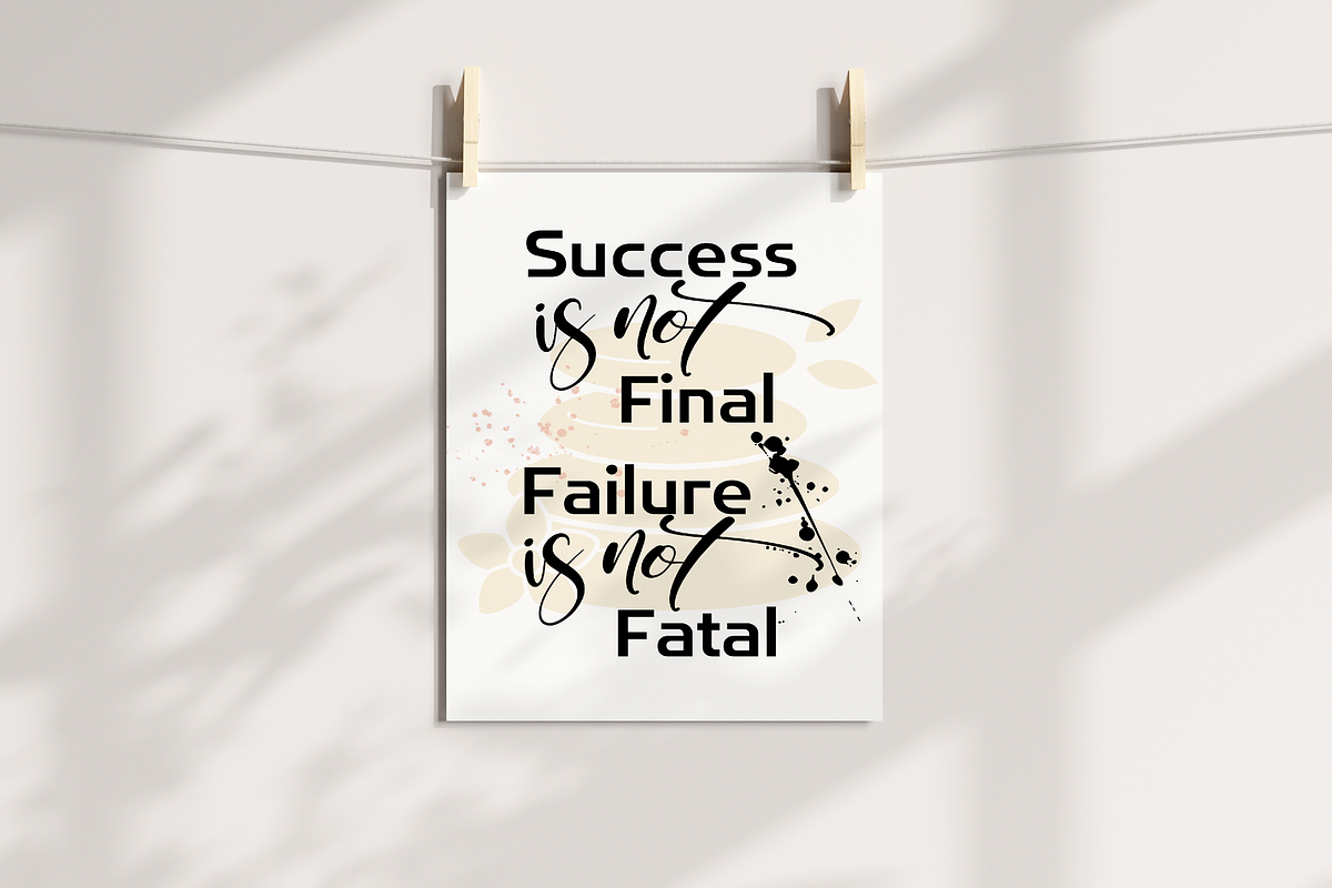 success printable wall art quote, a Poster Template by Digiteve (Photo 3 of 6)