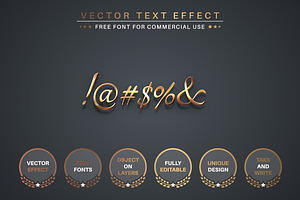 Golden - Editable Text Effect