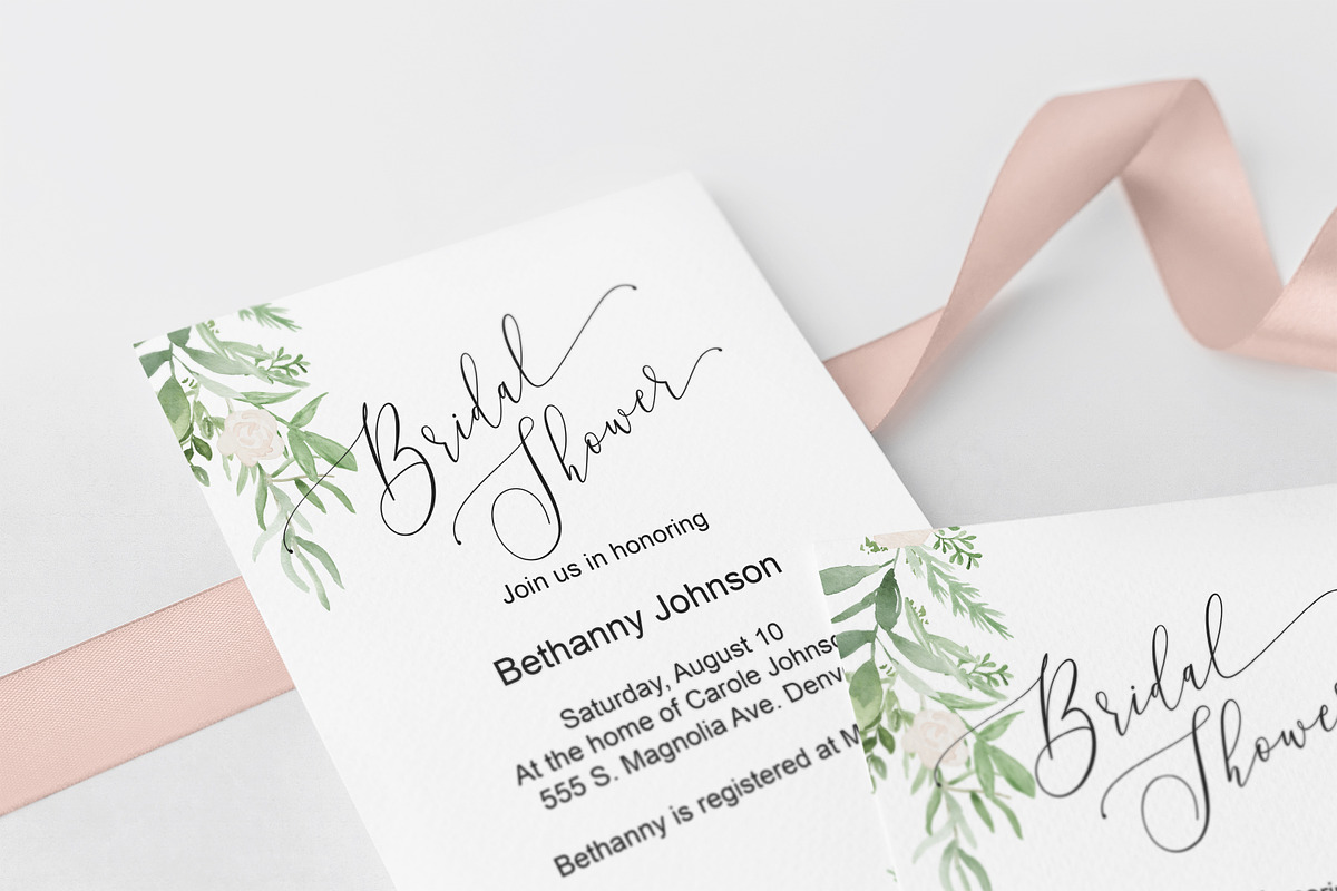Greenery & Blush Watercolor Florals, a Decorative Illustration by DailyMiracleDigitals,LLC (Photo 4 of 6)