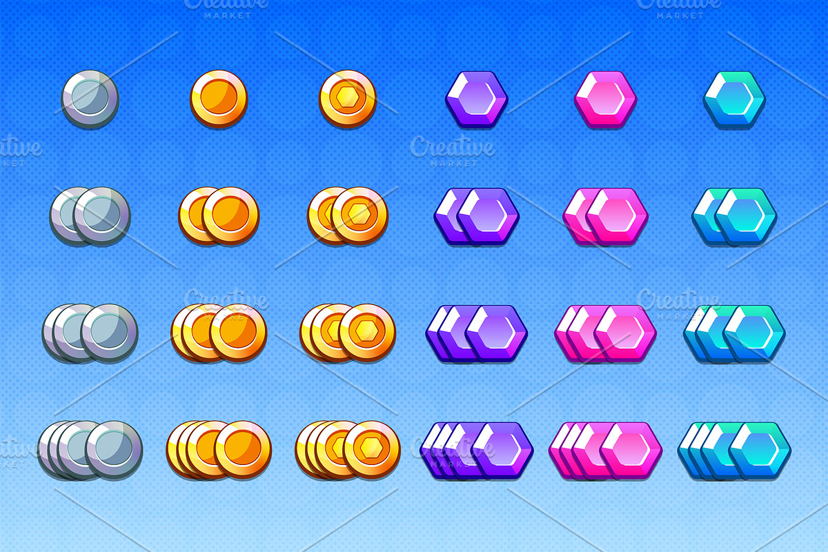 Game UI pack for mobile casual game, an UI Kit Template by KartInnka (Photo 7 of 18)
