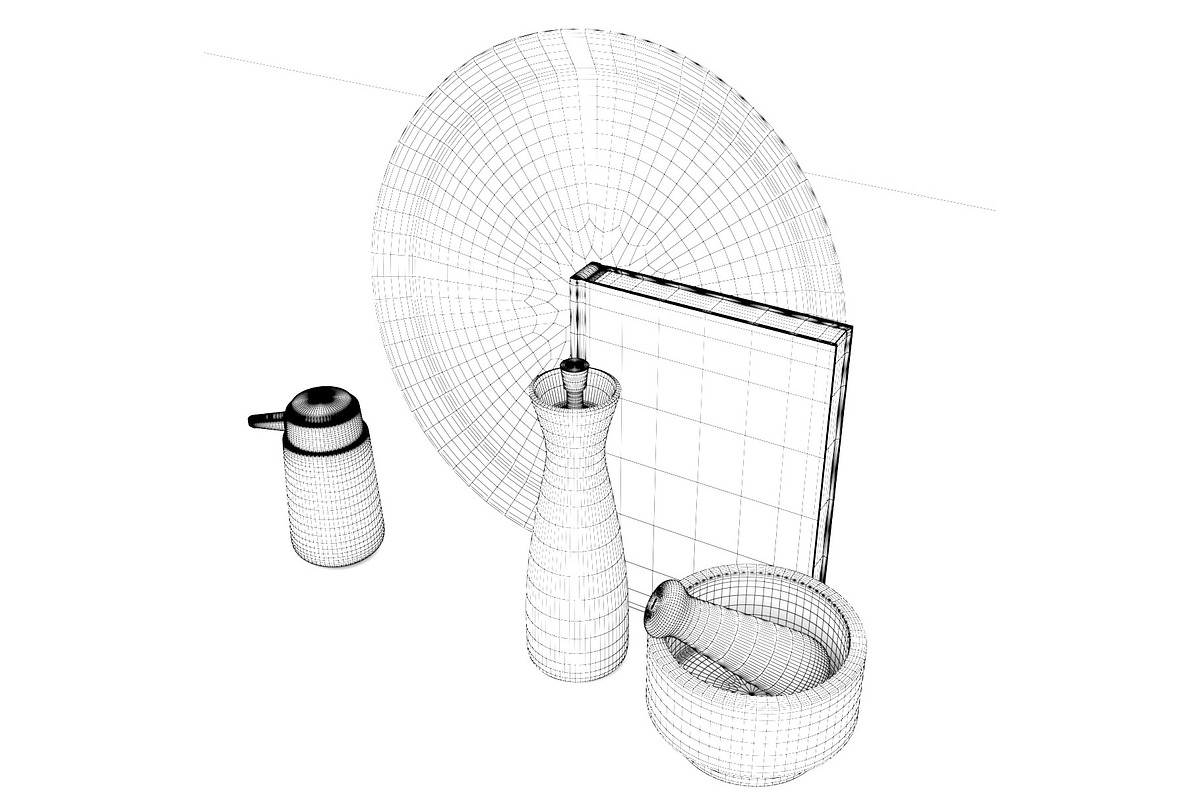 Kitchen Ethan Accessories, a Furniture 3D Model by 3DCargo (Photo 6 of 8)