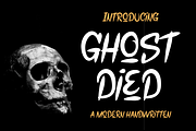 Ghost Died - Modern Handwritten font, a Handwritten Font by MaikoHatta (Thumbnail 1 of 4)