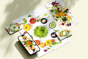 Vegetables art kaleidoscope, a Background Graphic by Handmadefont (Thumbnail 7 of 9)