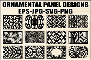 Intricate Decor Panel Bundle, an Object Graphic by Designer_Momina