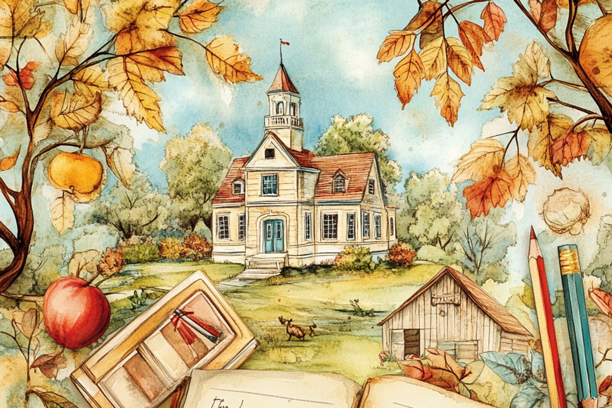 Rustic Back-to-school Cottagecore, a Background Graphic by Printable Treasure (Photo 2 of 5)
