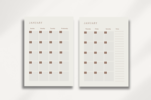 Undated Yearly Digital Planner