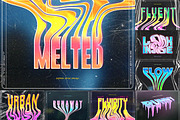 Liquid Melted Text Effects vol 1, a Layer Style Add-On by Andrew Skoch Design (Thumbnail 1 of 10)