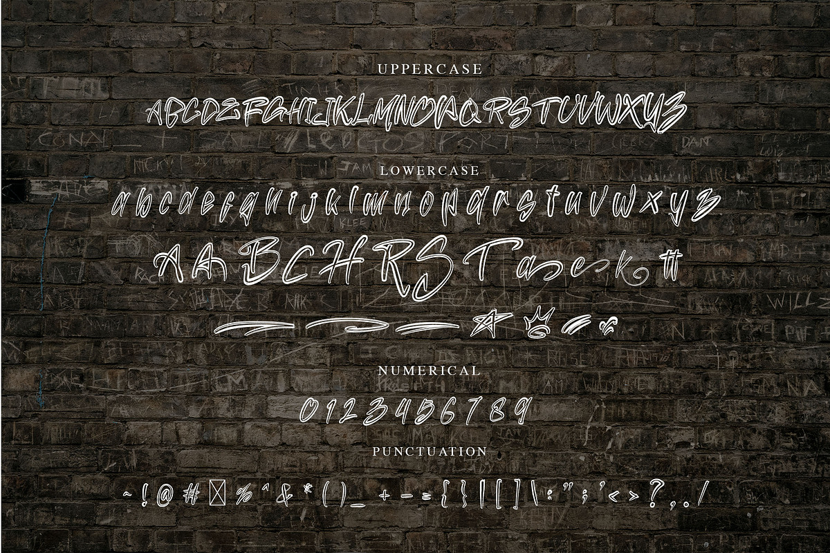 Hollow Ballie - Graffiti Font, a Symbol Font by NTC Graphic (Photo 8 of 9)