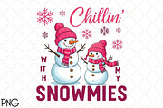 Chillin Snowmies PNG, an Illustration by Black Bird Studio (Thumbnail 1 of 4)