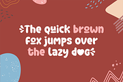 Milky Love Cute Display Font, a Font by Kreativ Space (Thumbnail 3 of 6)
