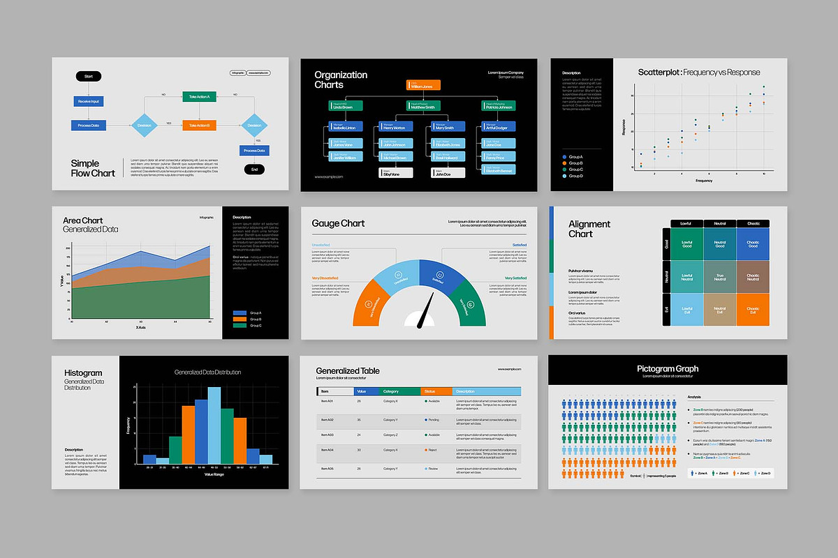 Data Visualization Infographic Templ, a Presentation Template by BrandPacks