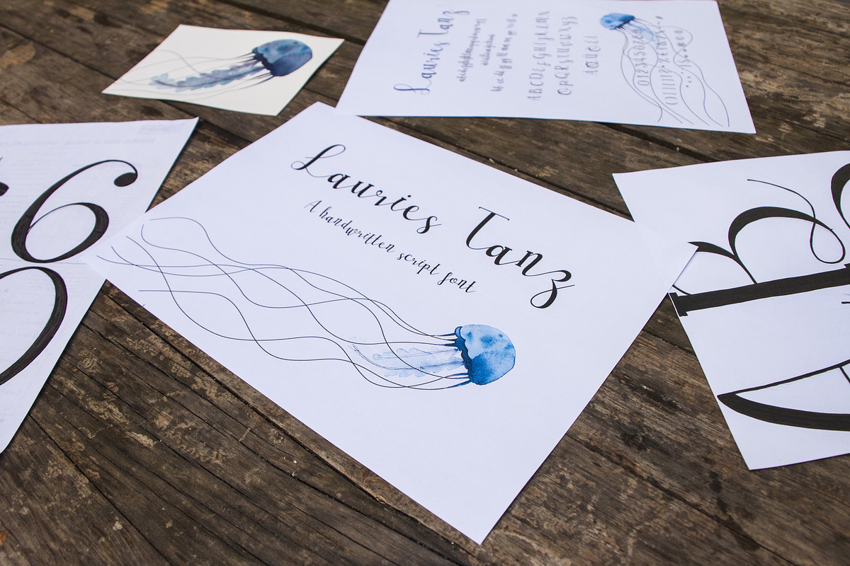 Lauries Tanz Script Font preview 5