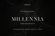 Millennia - M monogram brand identit, a Graphic by Graphema Digital (Thumbnail 1 of 12)