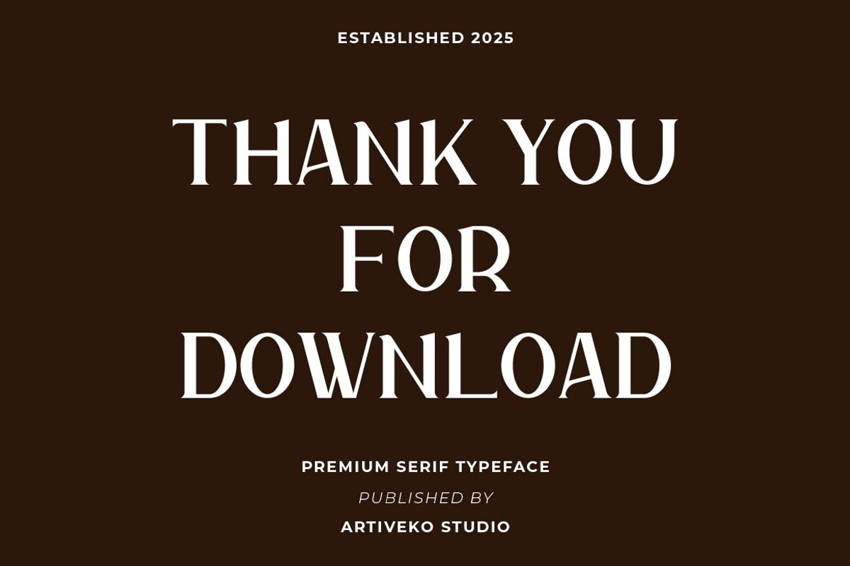 Elhave Luxury Serif Font, a Serif Font by Artiveko (Photo 7 of 7)