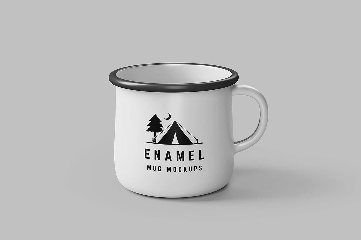 Enamel Mug Mockups, a Cups & Container Mockup by simuradi (Photo 2 of 5)