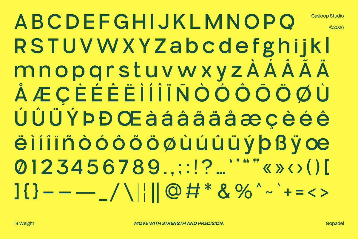 Gopadel – Power Sport Luxury Font, a Sans Serif Font by Casloop Studio (Photo 5 of 10)