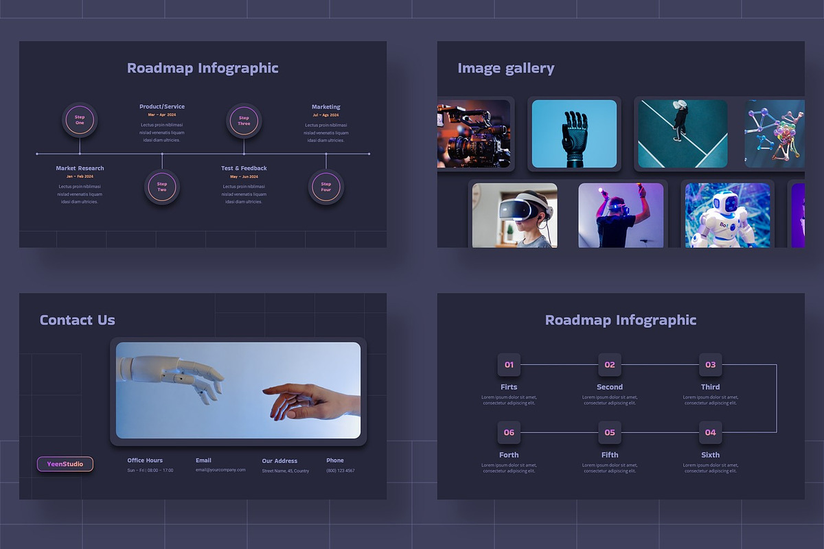 Ai Business Roadmap Presentation, a Presentation Template by BumbleGraph Studio (Photo 6 of 7)