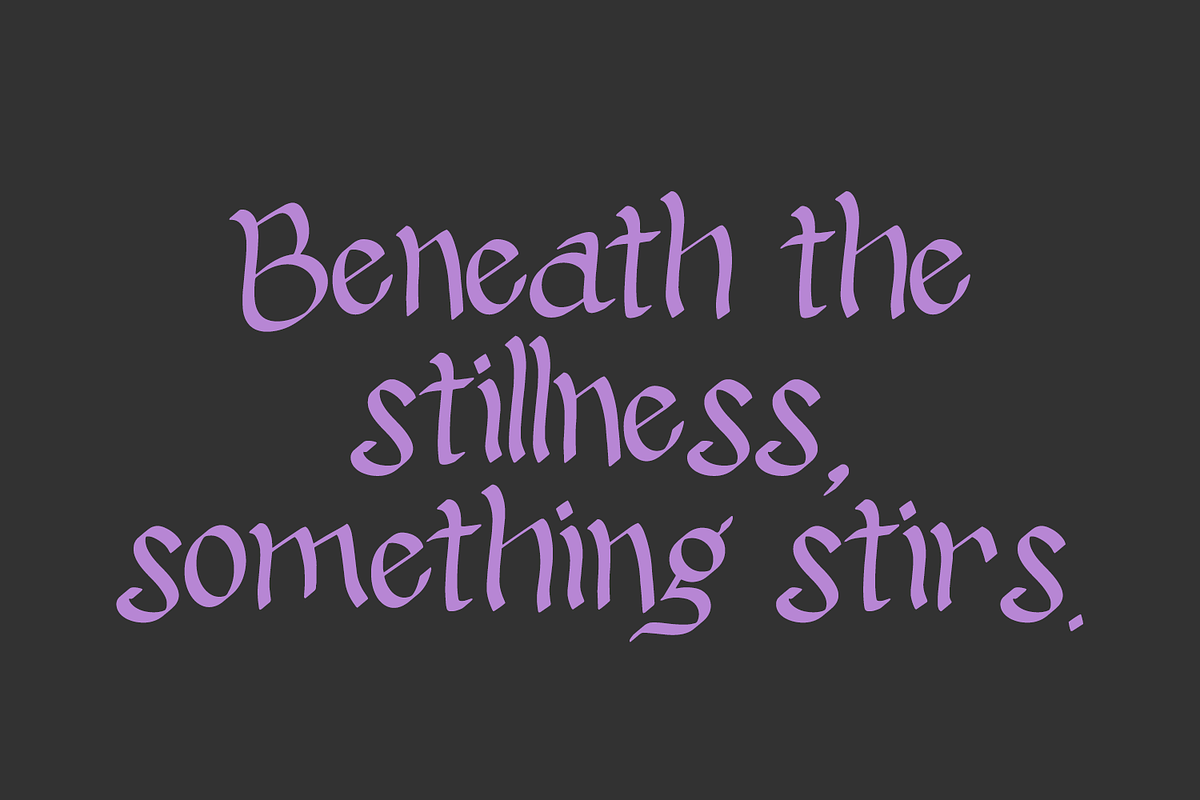 Silent Hollow - A Display Font, a Handwritten Font by Beck McCormick (Photo 4 of 10)