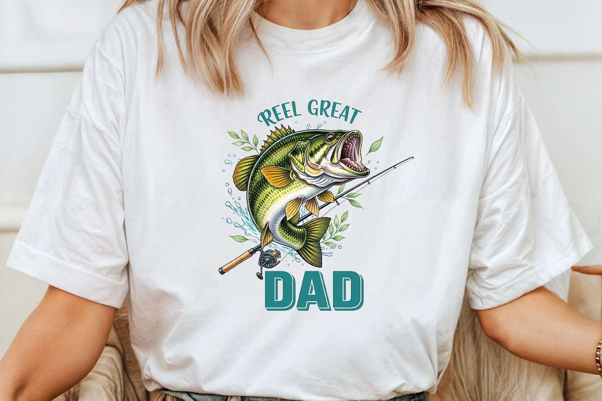 Retro Reel Great Dad Png Fishing Dad, an Illustration by DreamArtGraphic (Photo 2 of 4)