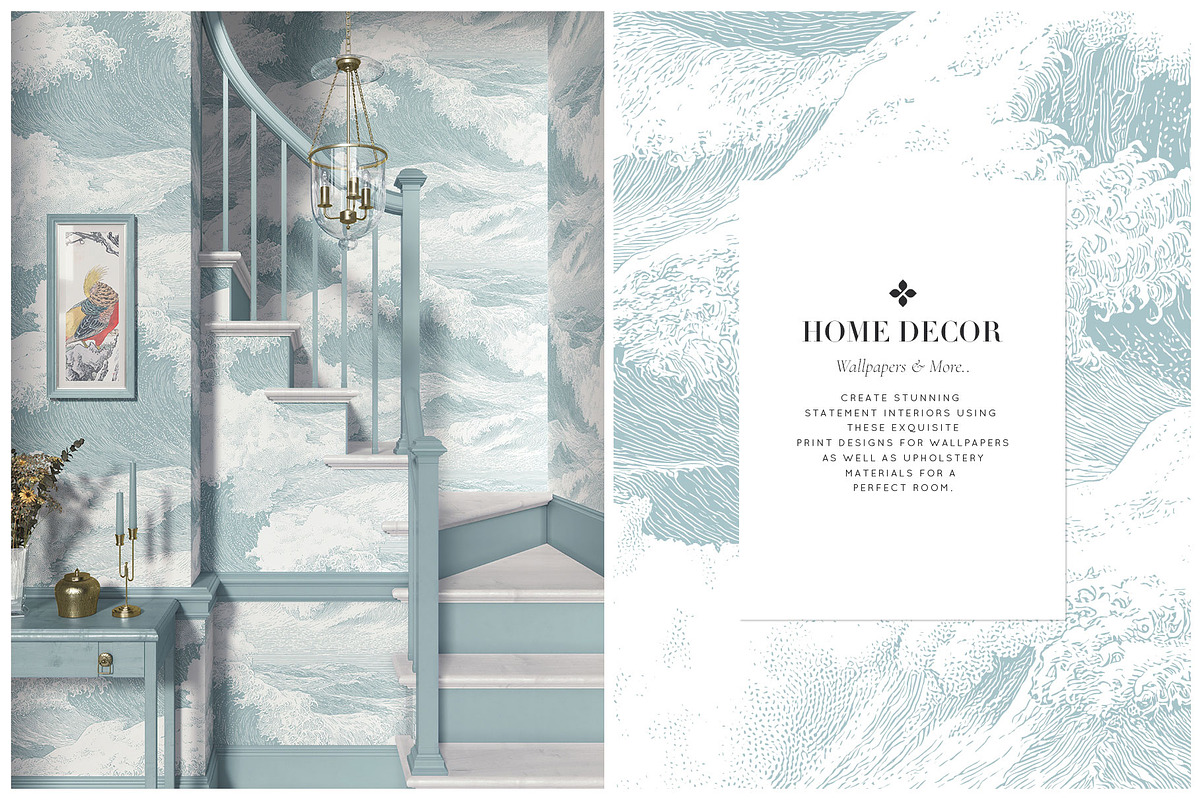 Kuroshio | Japandi Wallpaper Print., a Wallpaper Graphic by TSTUDIO (Photo 5 of 8)