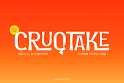 Cruqtake - Tropical Font, a Sans Serif Font by QR Design Studio (Thumbnail 1 of 7)