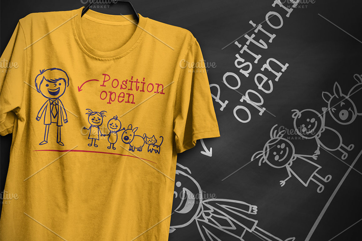 Position open - T-Shirt Design, a Person Illustration by artnook