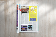 Portrait Magazine with rolled page, a Print Template by CleanLines (Thumbnail 2 of 2)