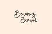 Bekanhy Script Font, a Script Font by NTC Graphic (Thumbnail 1 of 6)