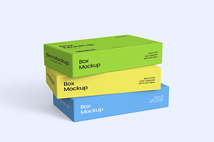 Stacked Packaging Box Mockup, an Advertising Mockup by graphypix