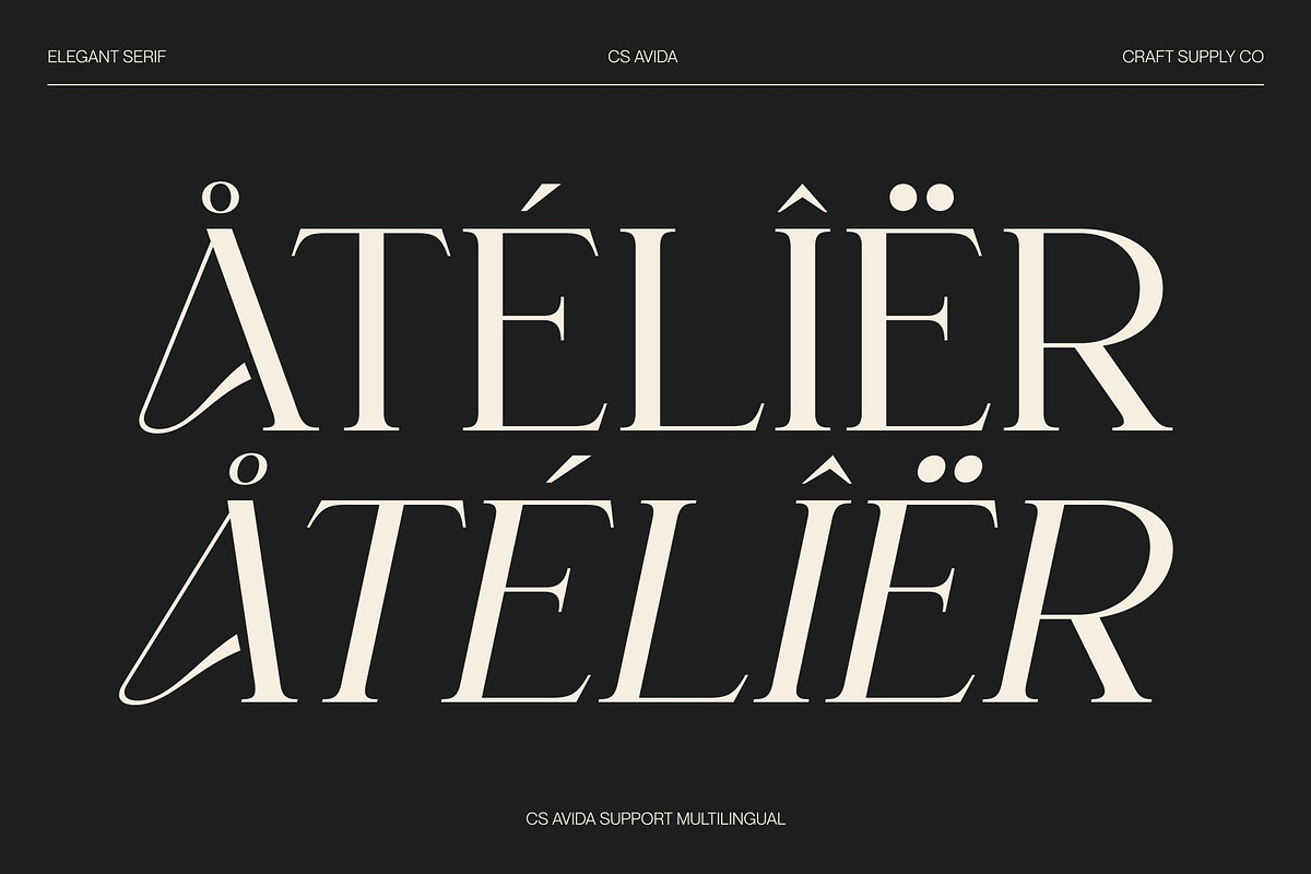 CS Avida – Elegant Serif Font, a Serif Font by Craft Supply Co. (Photo 7 of 8)